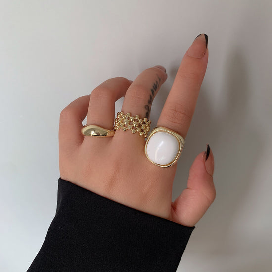 Massive Vintage Rings - Set of 3 - Mad Jade's