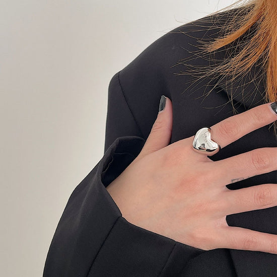 Self Love Chunky Ring In Silver - Mad Jade's