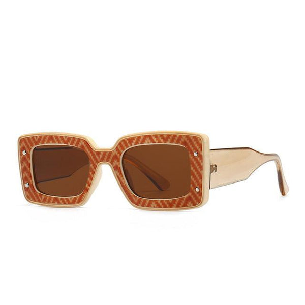 Chunky Retro Sunglasses In Multicolor - Mad Jade's