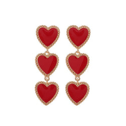 Bohemian Dangling Heart Earrings - Mad Jade's