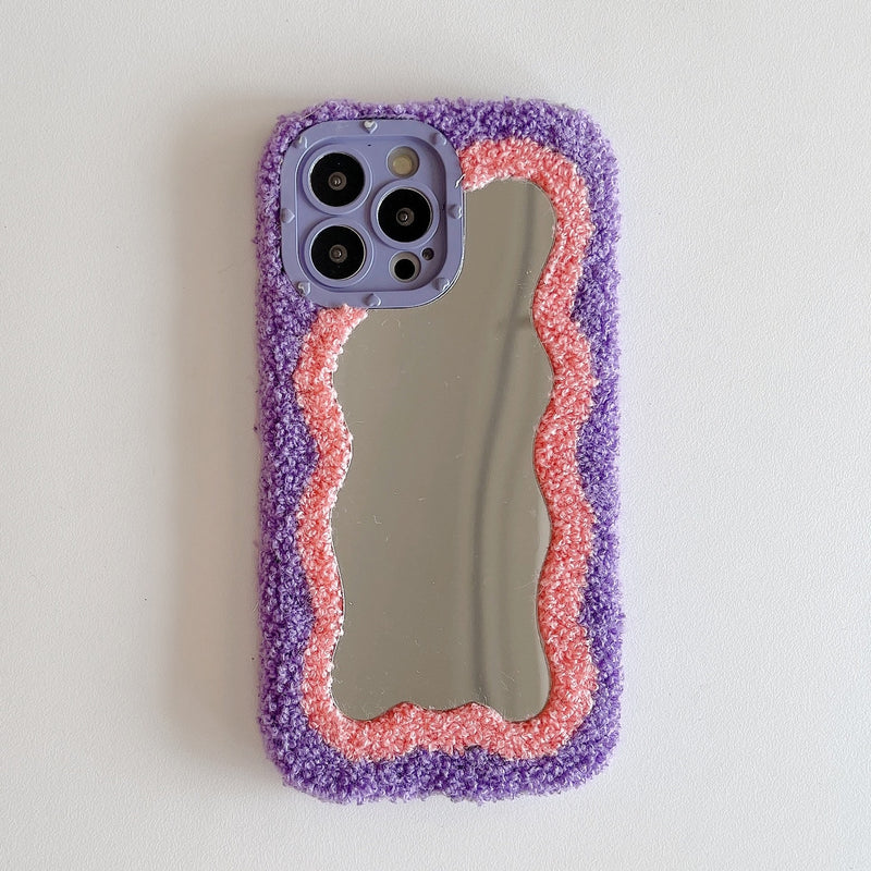 Colorful Plush Cozy Fluffy iPhone Protective Case