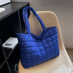Spacious Quilted Shopping Tote Bag (Multiple Colors) - Mad Jade's