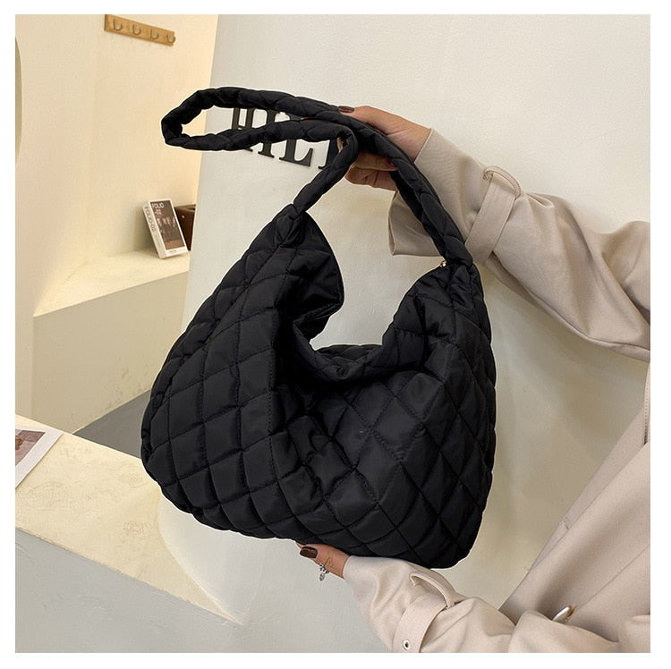 Big Quilted Padded Shopper Bag - Mad Jade's