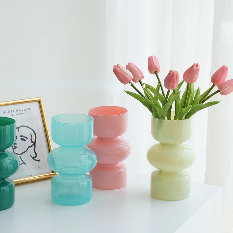 Scandinavian Design Minimalist Colored Vases - Mad Jade's