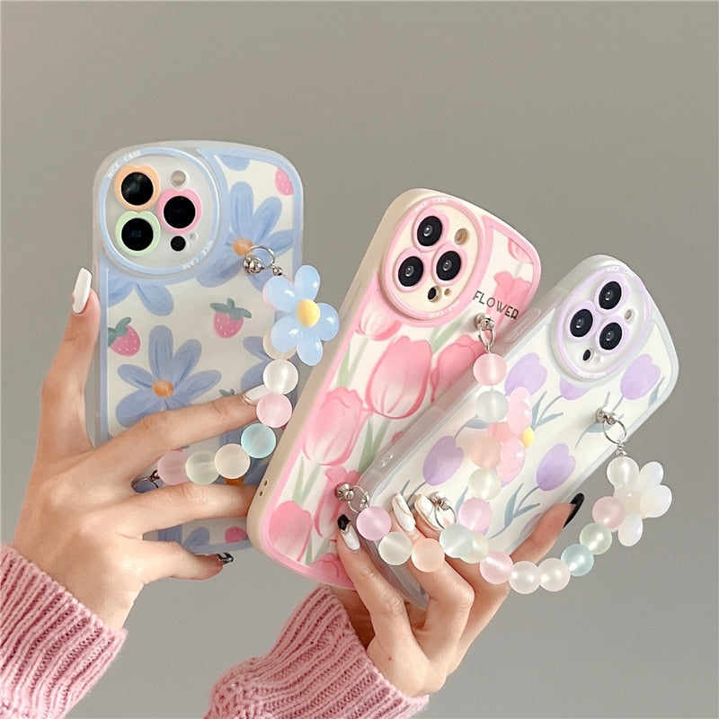 Cute Soft Silicone Floral iPhone Cases - Mad Jade's