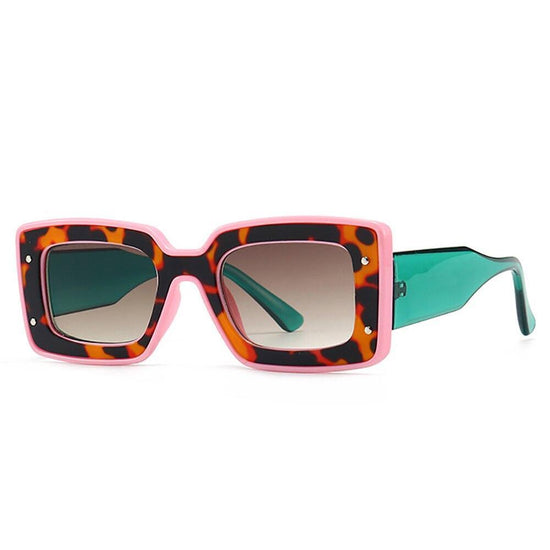 Chunky Retro Sunglasses In Multicolor - Mad Jade's