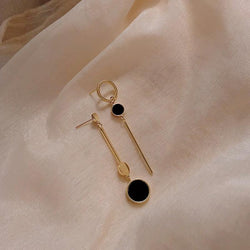 Asymmetric Drop Earrings In Gold - Mad Jade's