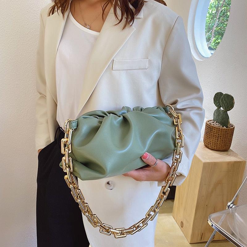 Shoulder Bag With A Statement Chain - Mad Jade's