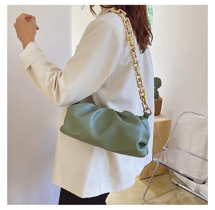 Shoulder Bag With A Statement Chain - Mad Jade's