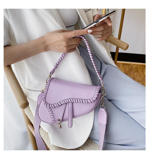 Pastel Color Saddle Shape Bag - Mad Jade's