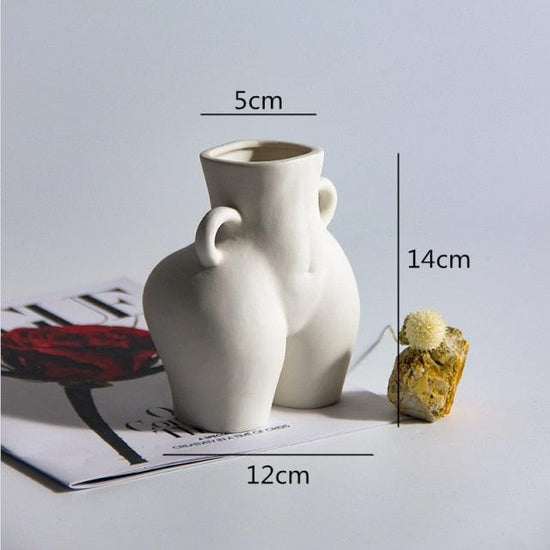 Female Body Shaped Ceramic Vase - Mad Jade's