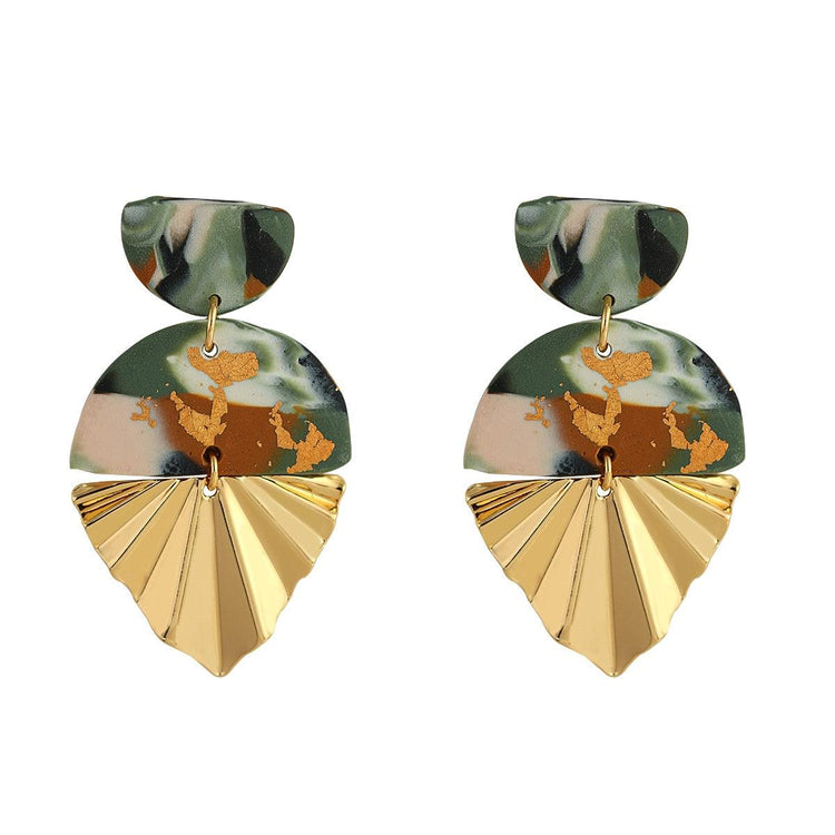 Multi Color Statement Drop Earrings - Mad Jade's