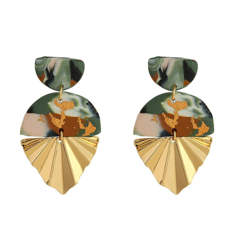 Multi Color Statement Drop Earrings - Mad Jade's