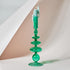 Tall Retro Glass Candlesticks - Mad Jade's