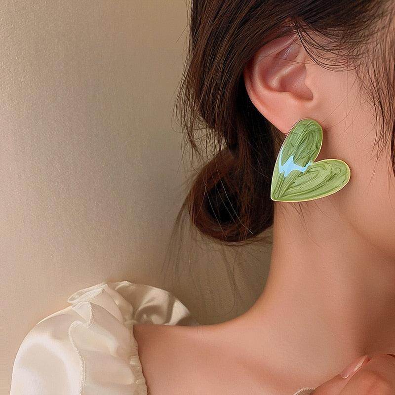 Heart Shaped Earrings - Mad Jade's