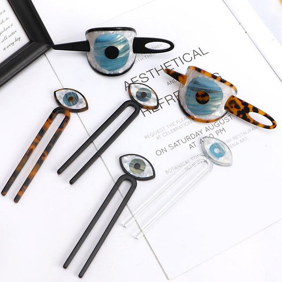 Evil Eye Hair Accessories - Mad Jade's