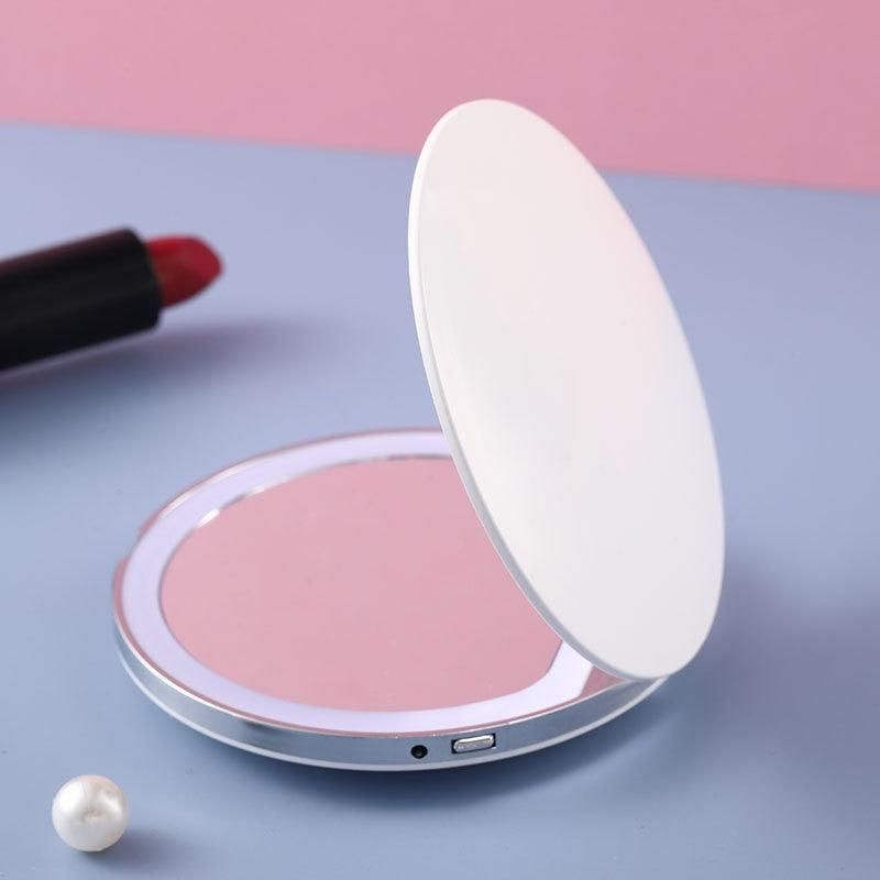 Portable Mini Makeup Mirror With Led Light - Mad Jade's
