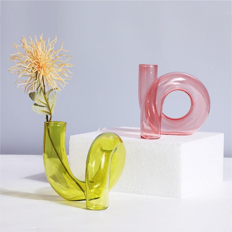 Colorful Twirl Glass Vases - Mad Jade's