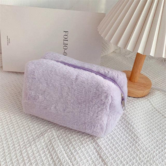 Fluffy Pastel Colored Makeup Bags - Mad Jade's