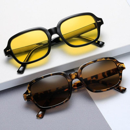 Retro Sunglasses With Colored Lenses - Mad Jade's