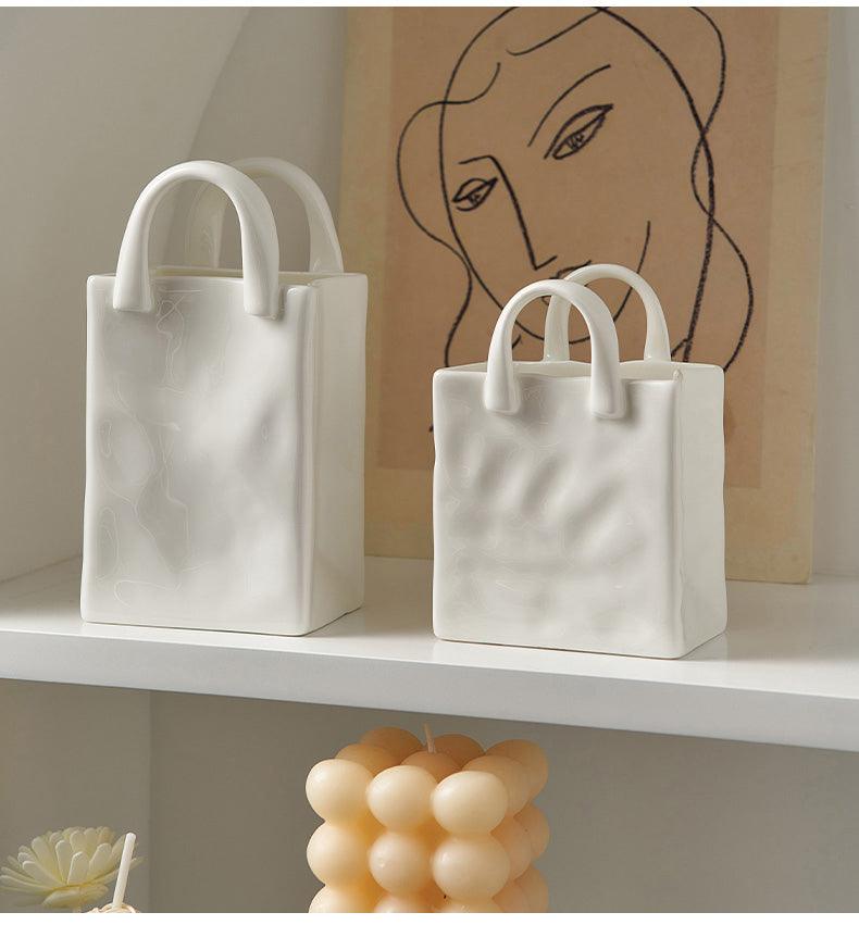 Ceramic Bag Shaped Vases - Mad Jade's