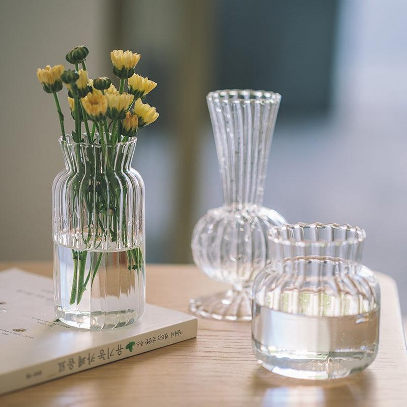 Clear Vintage Glass Vases - Mad Jade's