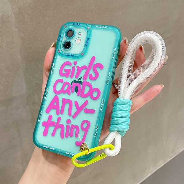 Cute Iphone Cases With Fluorescent Strap - Mad Jade's