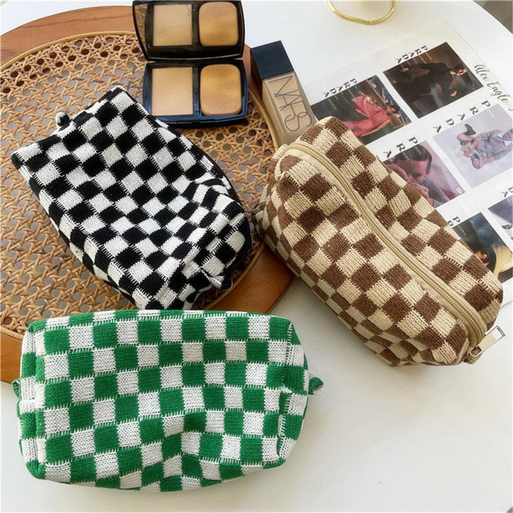 Colorful Plaid Makeup Bags - Mad Jade's