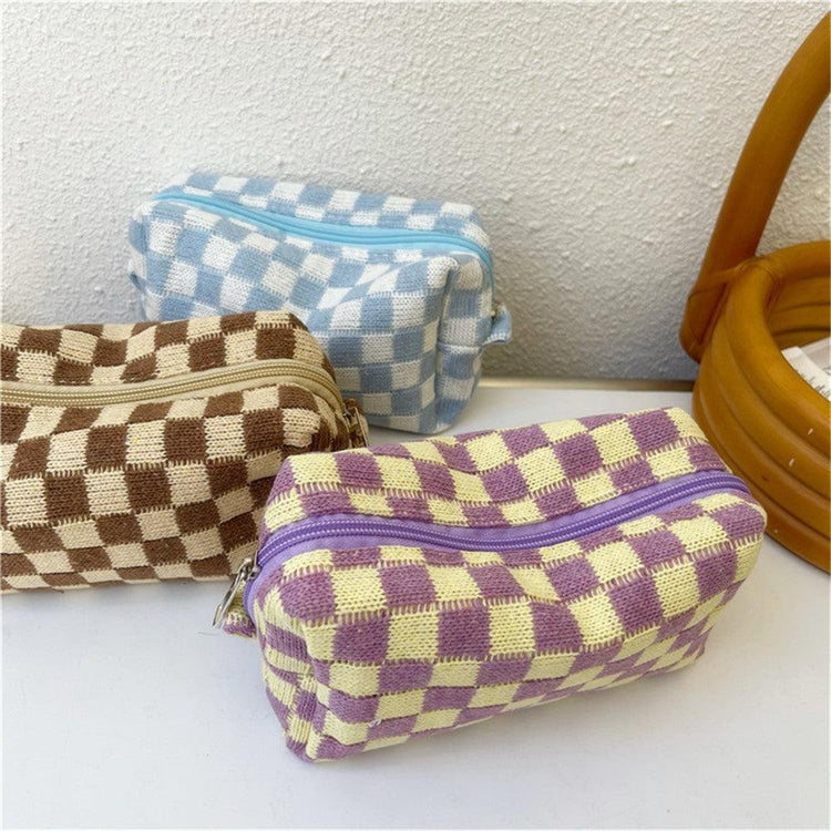 Colorful Plaid Makeup Bags - Mad Jade's