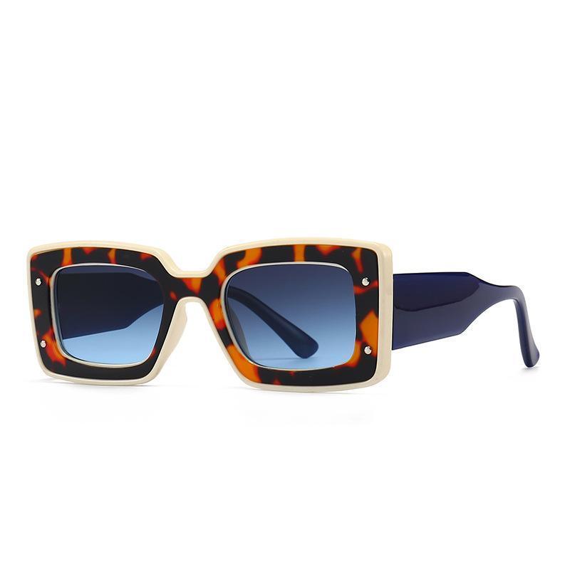 Chunky Retro Sunglasses In Multicolor - Mad Jade's